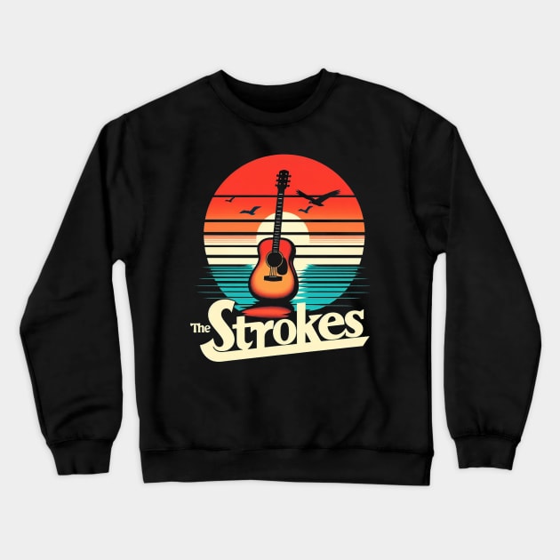 The Strokes Retro Crewneck Sweatshirt by DarkWave